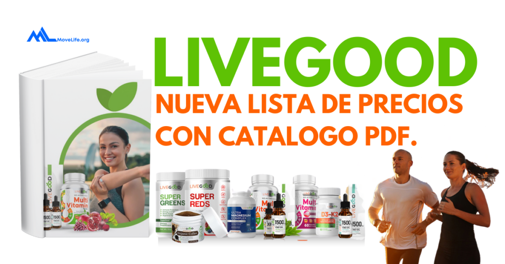 Nueva Lista de Precios y Catalogo LIVEGOOD