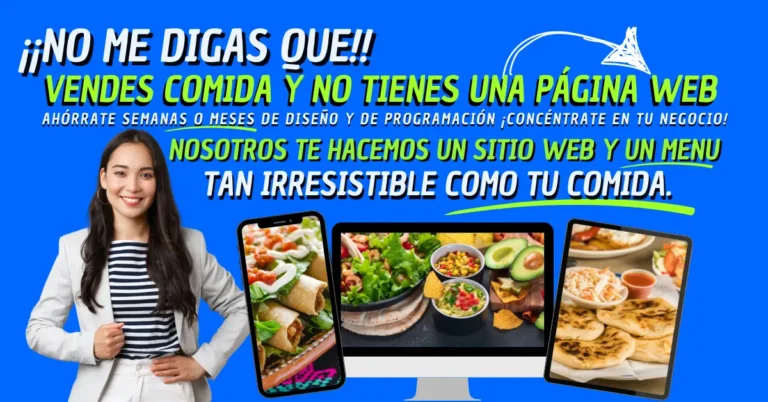 Página Web para Restaurante En Estados Unidos Agencia De Marketing Digital Para Negocios De Comida